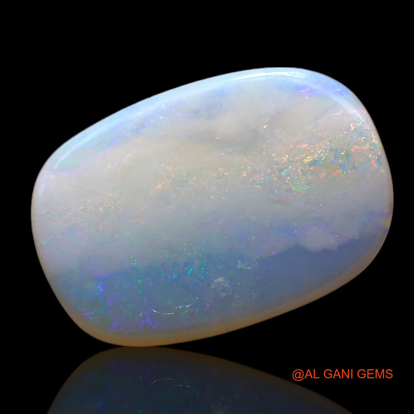Natural Untreated Fire Opal Loose Gemstone Oval Cabochon From Australia 3.00 Cts 15x10x2 mm AF-650