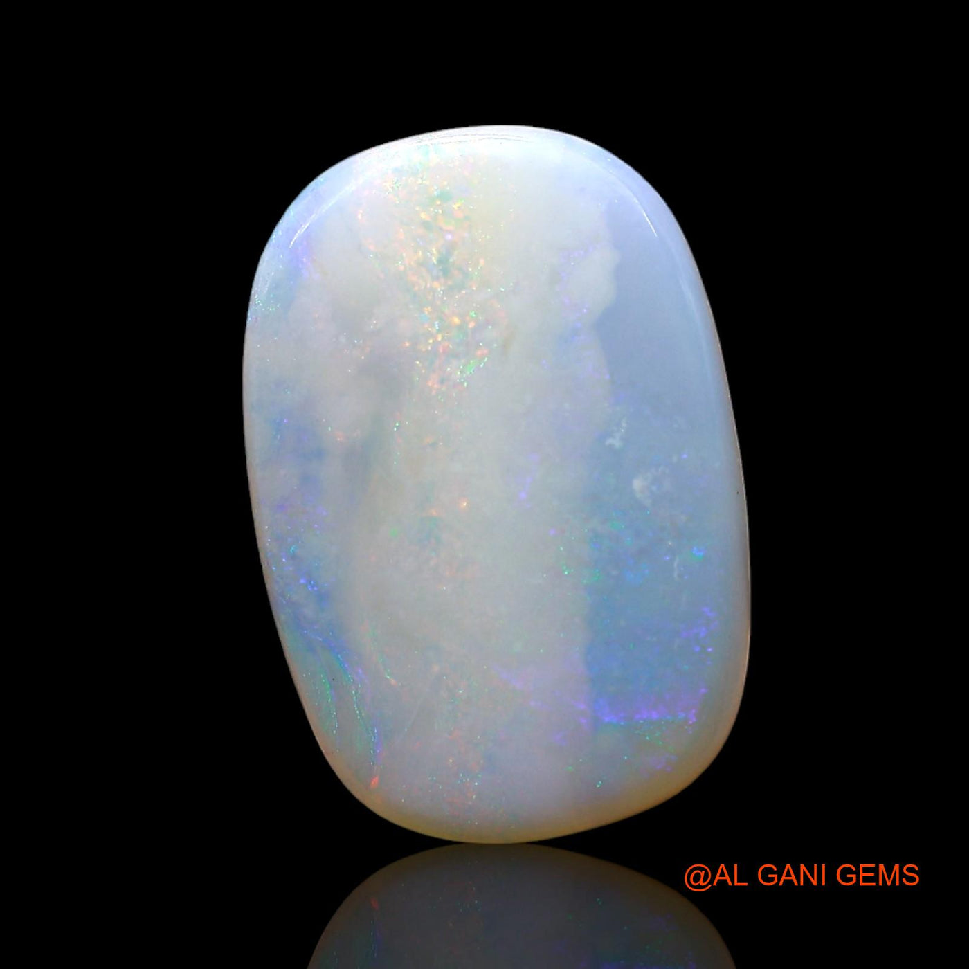 Natural Untreated Fire Opal Loose Gemstone Oval Cabochon From Australia 3.00 Cts 15x10x2 mm AF-650