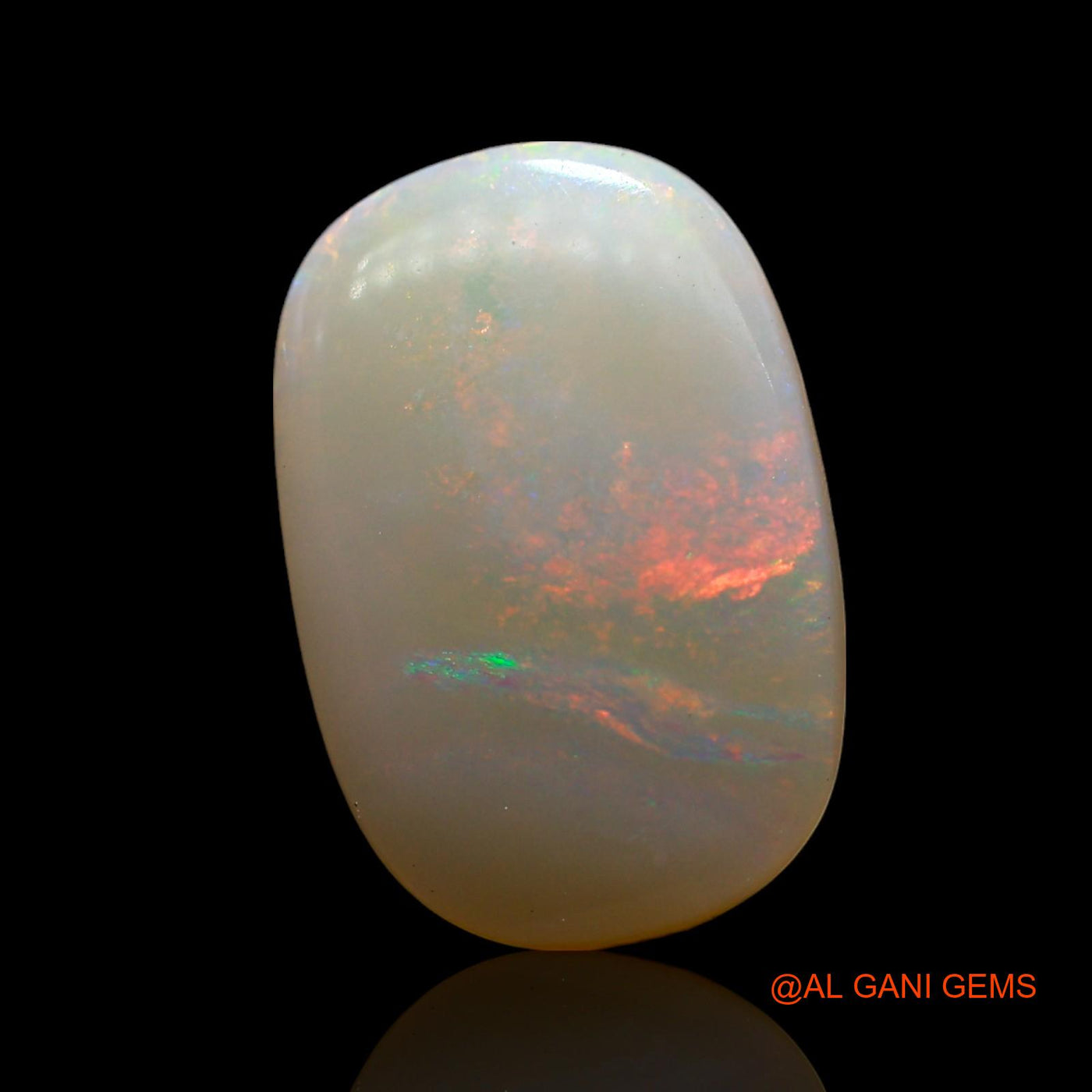 Natural Fire Opal Gemstone 3.00 Cts Loose Oval Cabochon From Australia 15x10x3 mm AF-655