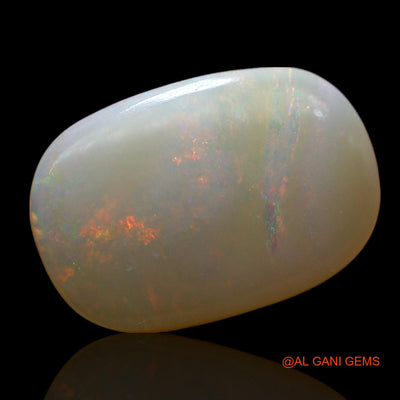 Natural Fire Opal Gemstone 3.00 Cts Loose Oval Cabochon From Australia 15x10x3 mm AF-655