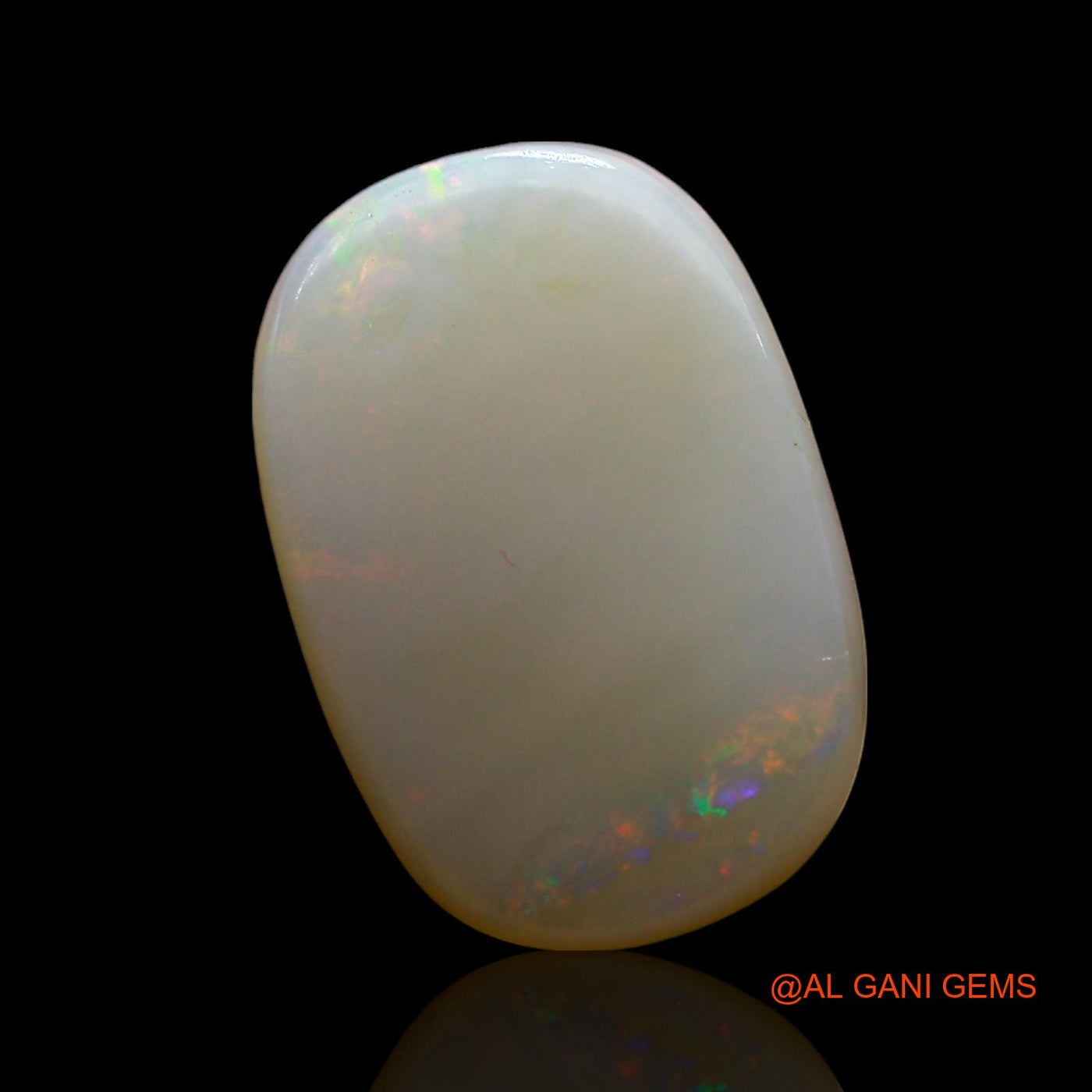 Natural Fire Opal Gemstone 3.00 Cts Loose Oval Cabochon From Australia 15x10x3 mm AF-655
