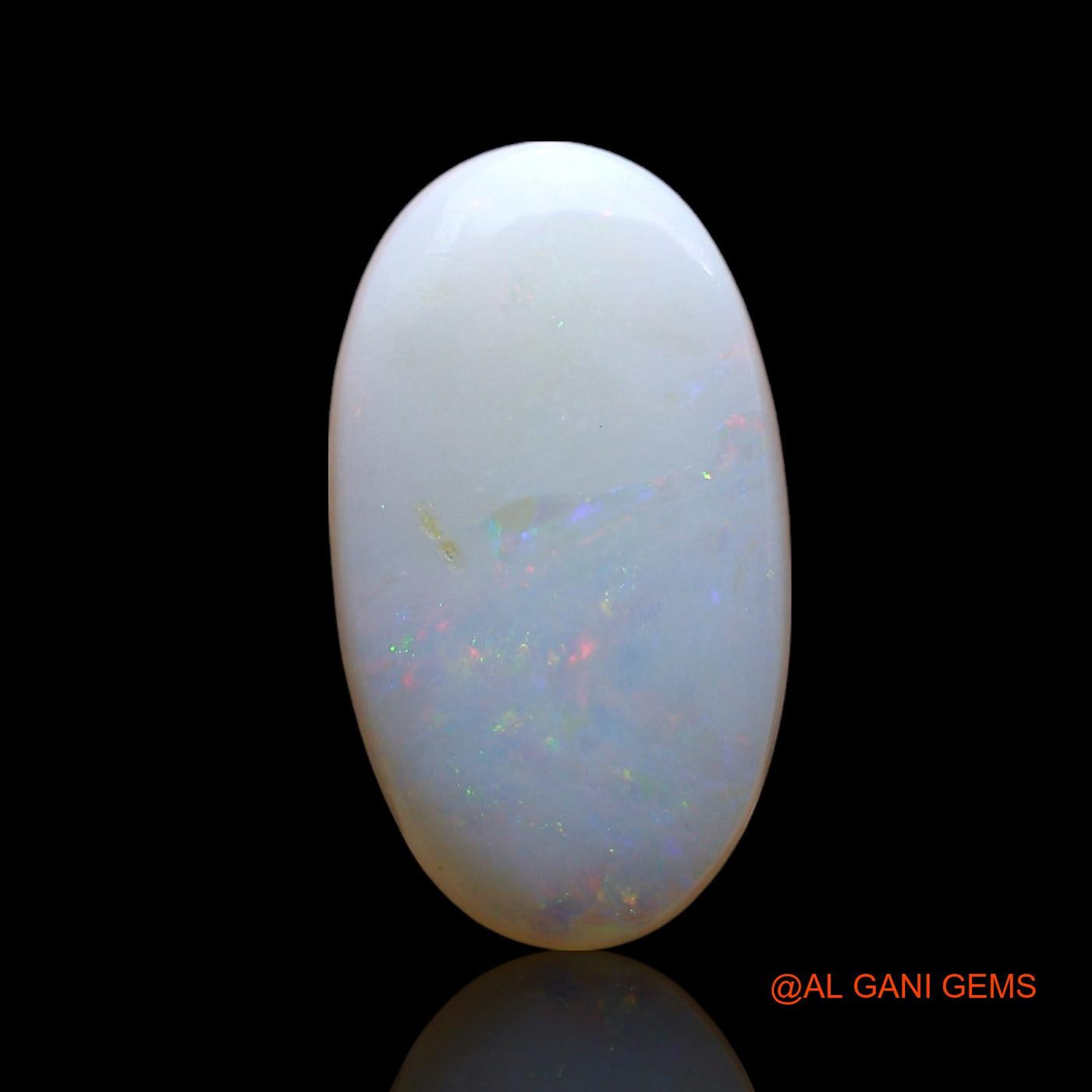 Natural Fire Opal Gemstone 3.00 Cts Loose Oval Cabochon From Australia 16x9x3 mm AF-658