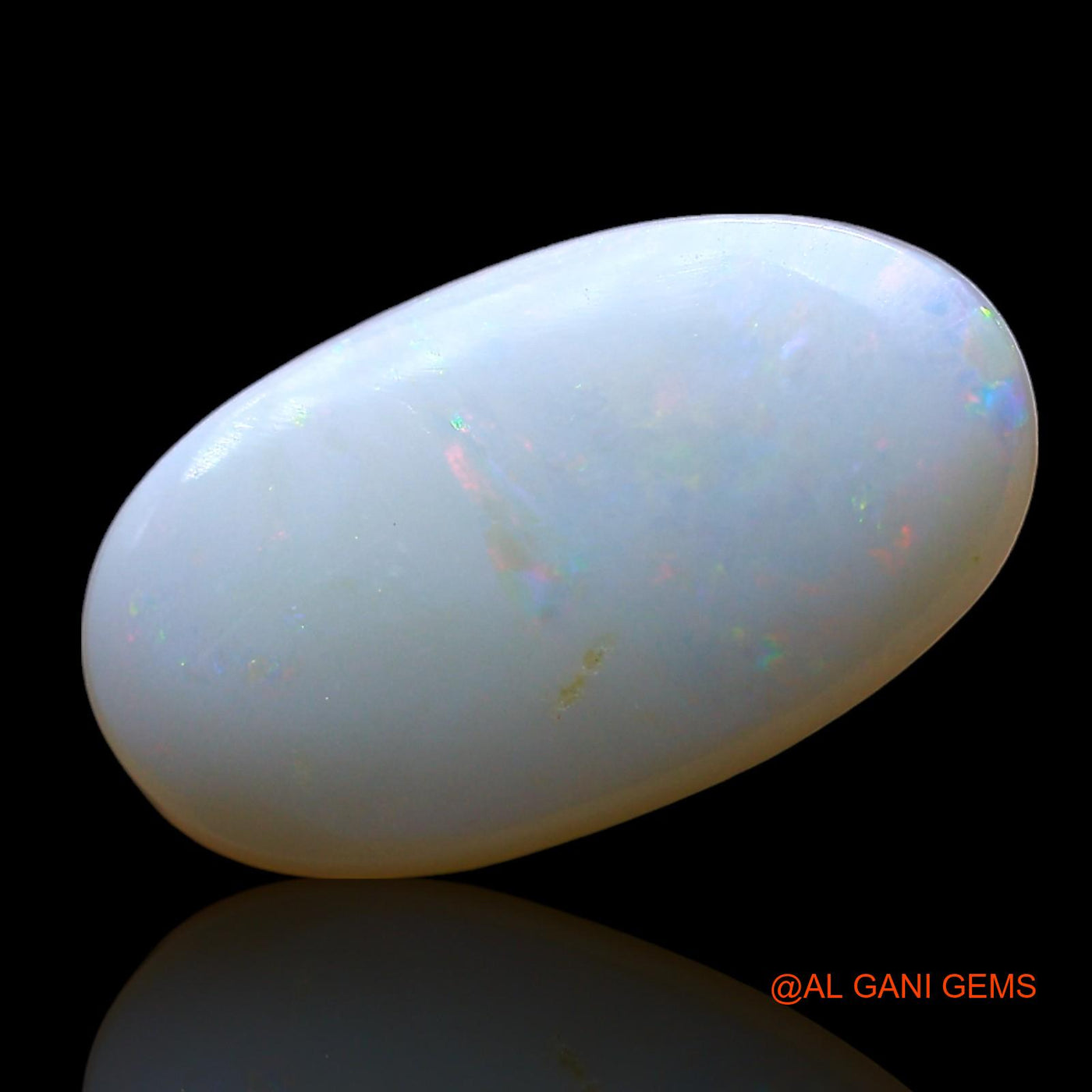 Natural Fire Opal Gemstone 3.00 Cts Loose Oval Cabochon From Australia 16x9x3 mm AF-658