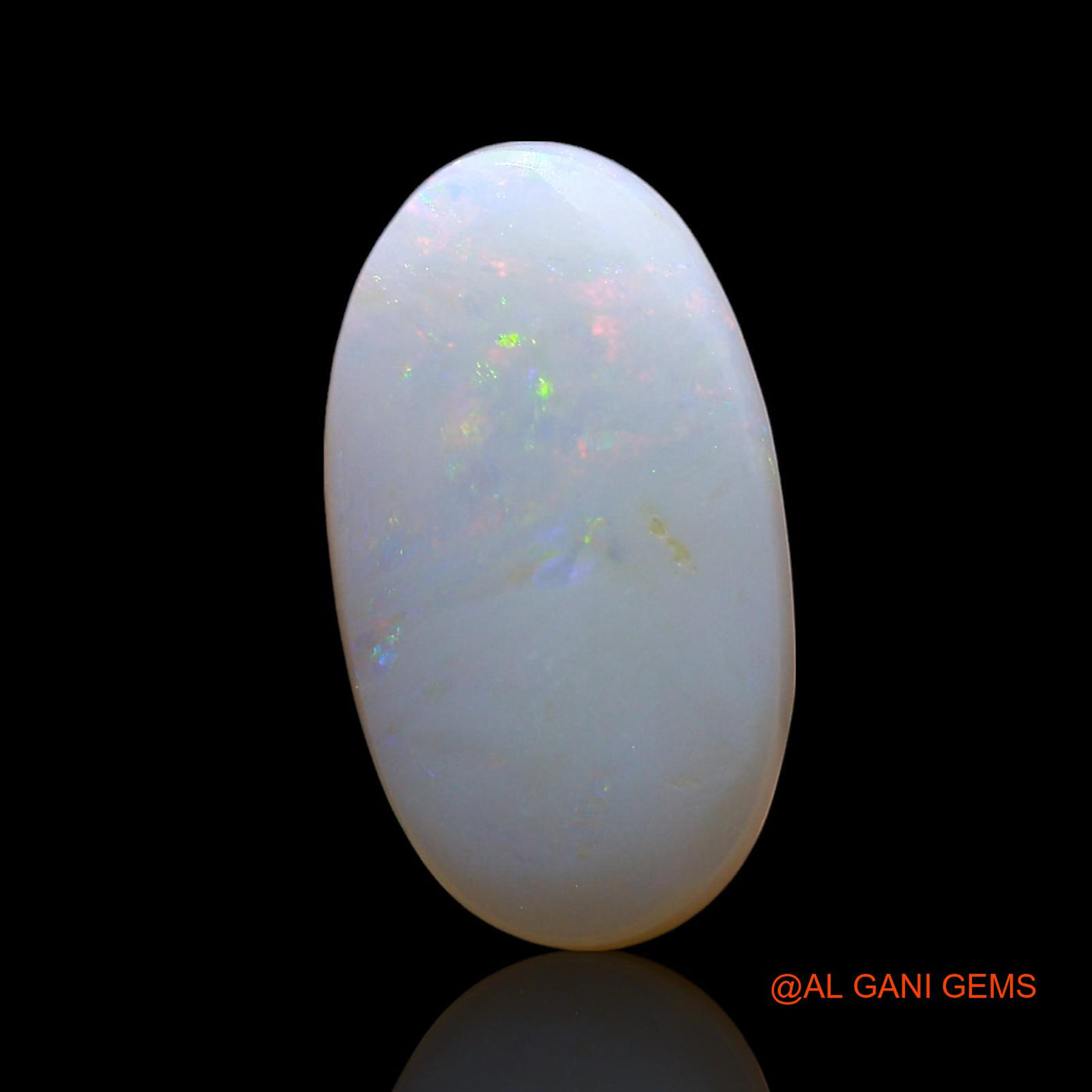 Natural Fire Opal Gemstone 3.00 Cts Loose Oval Cabochon From Australia 16x9x3 mm AF-658