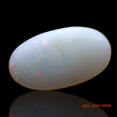 Natural Fire Opal Gemstone 3.00 Cts Loose Oval Cabochon From Australia 16x9x3 mm AF-658