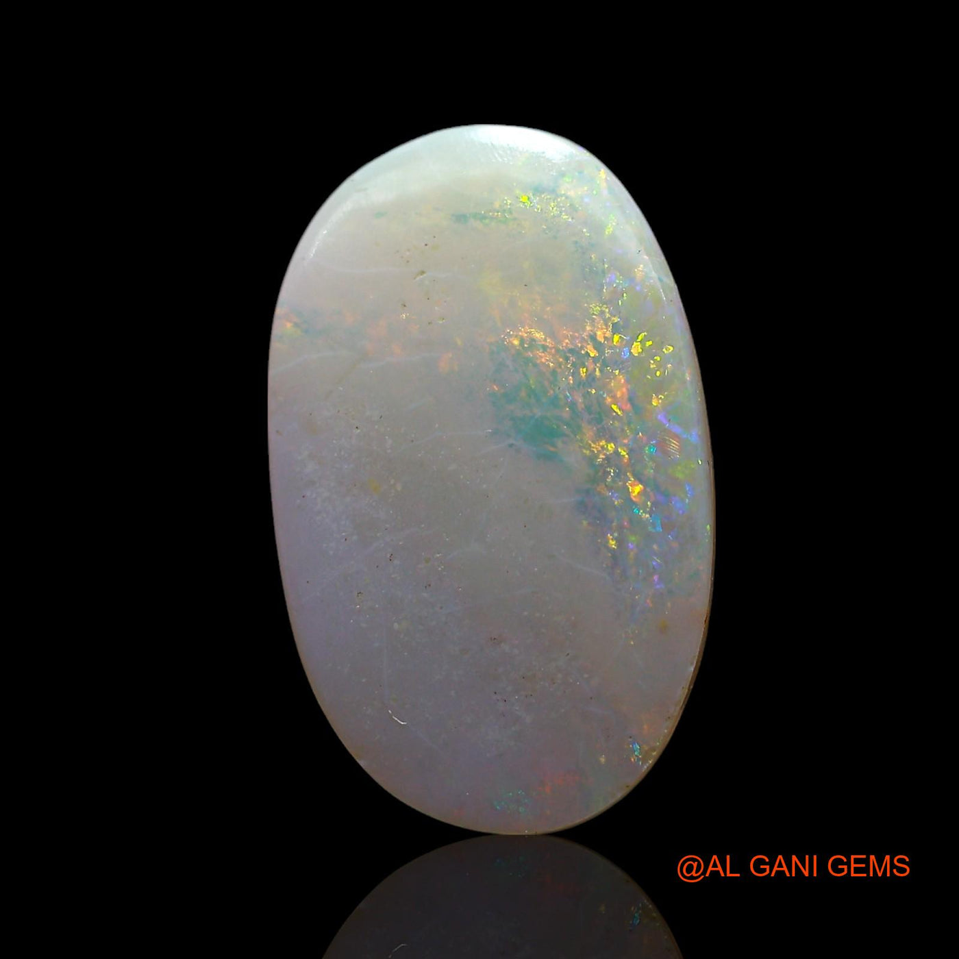 3.00 Cts Natural Australian Fire Opal Oval Cabochon Loose Gemstone For Jewelry 15x9x3 mm AF-659