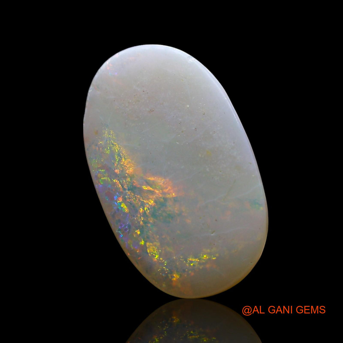 3.00 Cts Natural Australian Fire Opal Oval Cabochon Loose Gemstone For Jewelry 15x9x3 mm AF-659