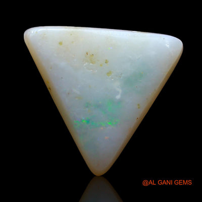 Natural Fire Opal Gemstone 3.00 Cts Loose Trillion Cabochon From Australia 12x11x3 mm AF-660