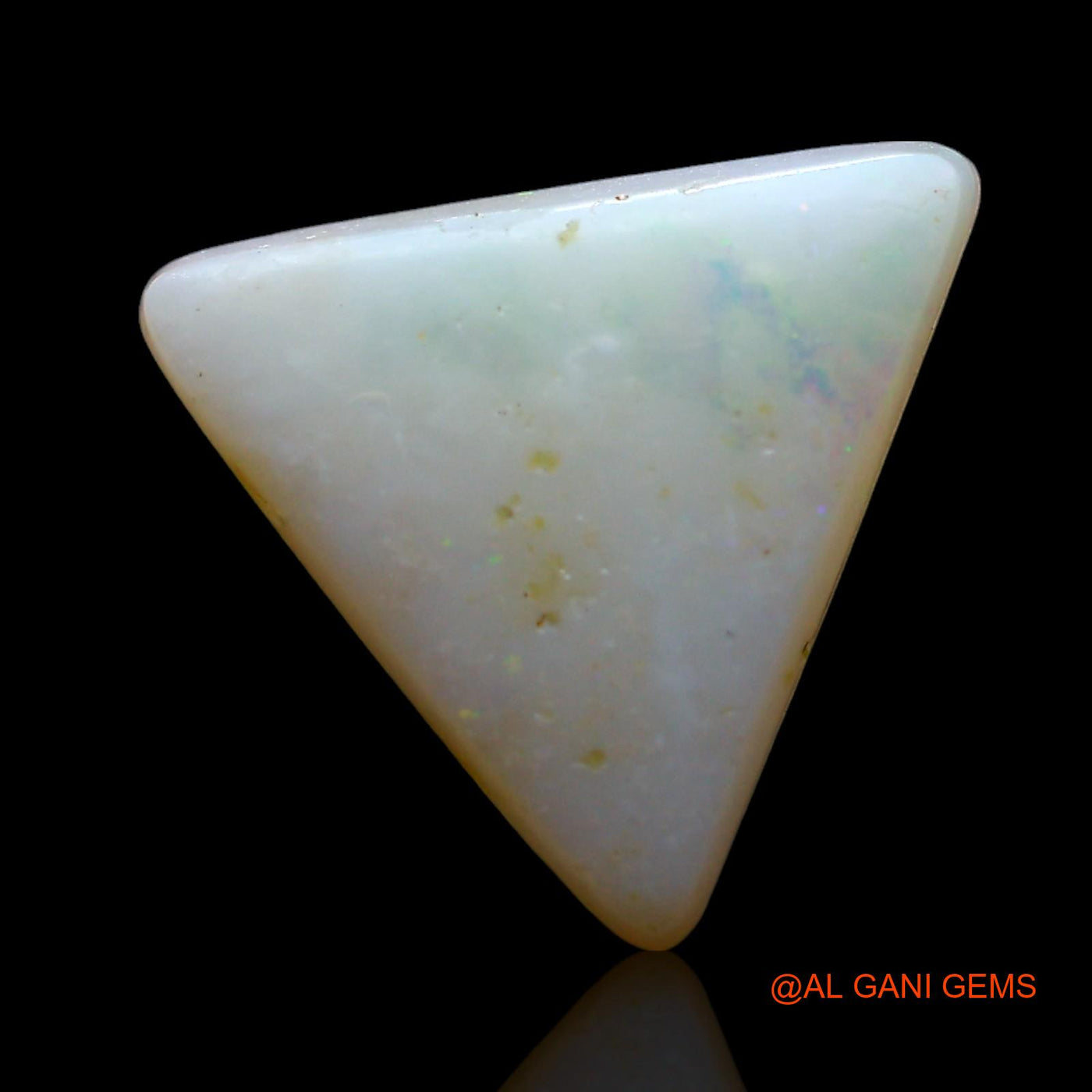 Natural Fire Opal Gemstone 3.00 Cts Loose Trillion Cabochon From Australia 12x11x3 mm AF-660