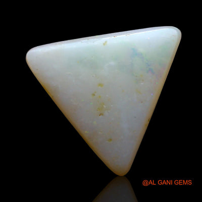 Natural Fire Opal Gemstone 3.00 Cts Loose Trillion Cabochon From Australia 12x11x3 mm AF-660