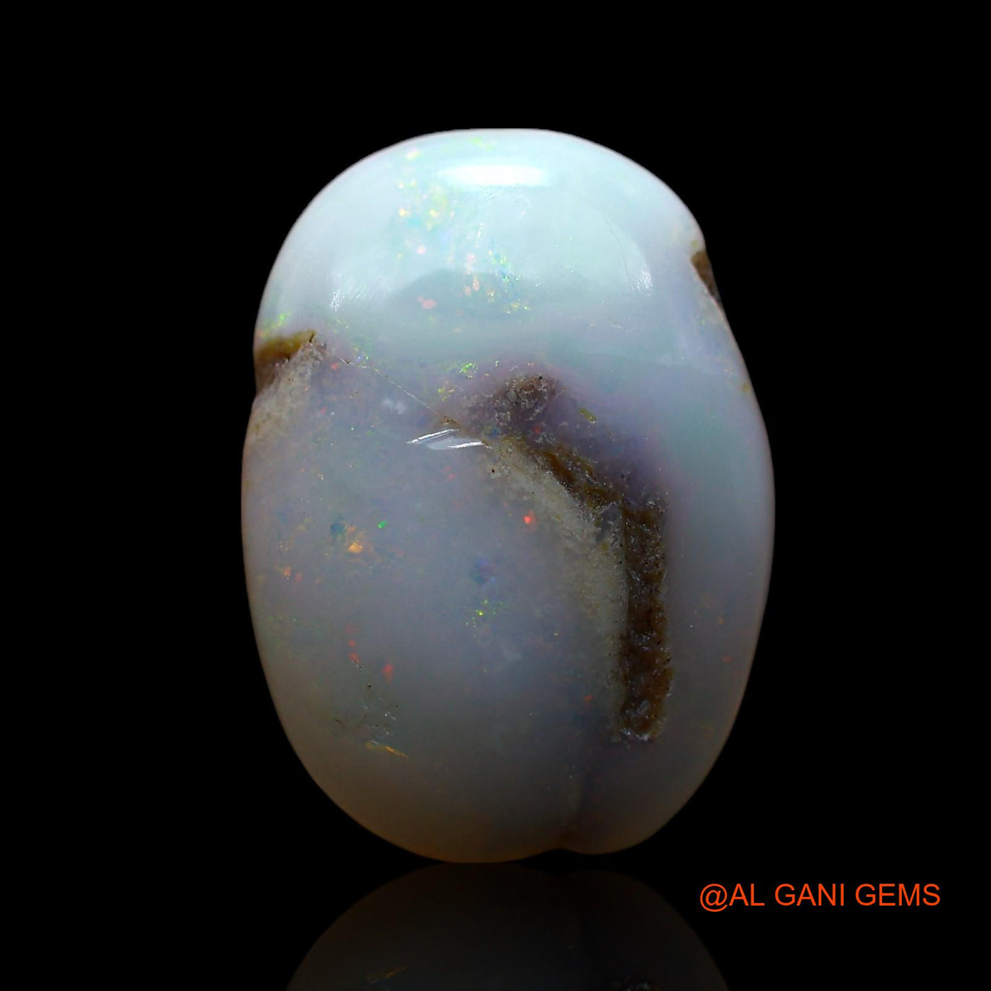 4.00 Cts Unheated Australian Fire Opal Loose Gemstone Oval Cabochon Natural 15x11x3 mm AF-661