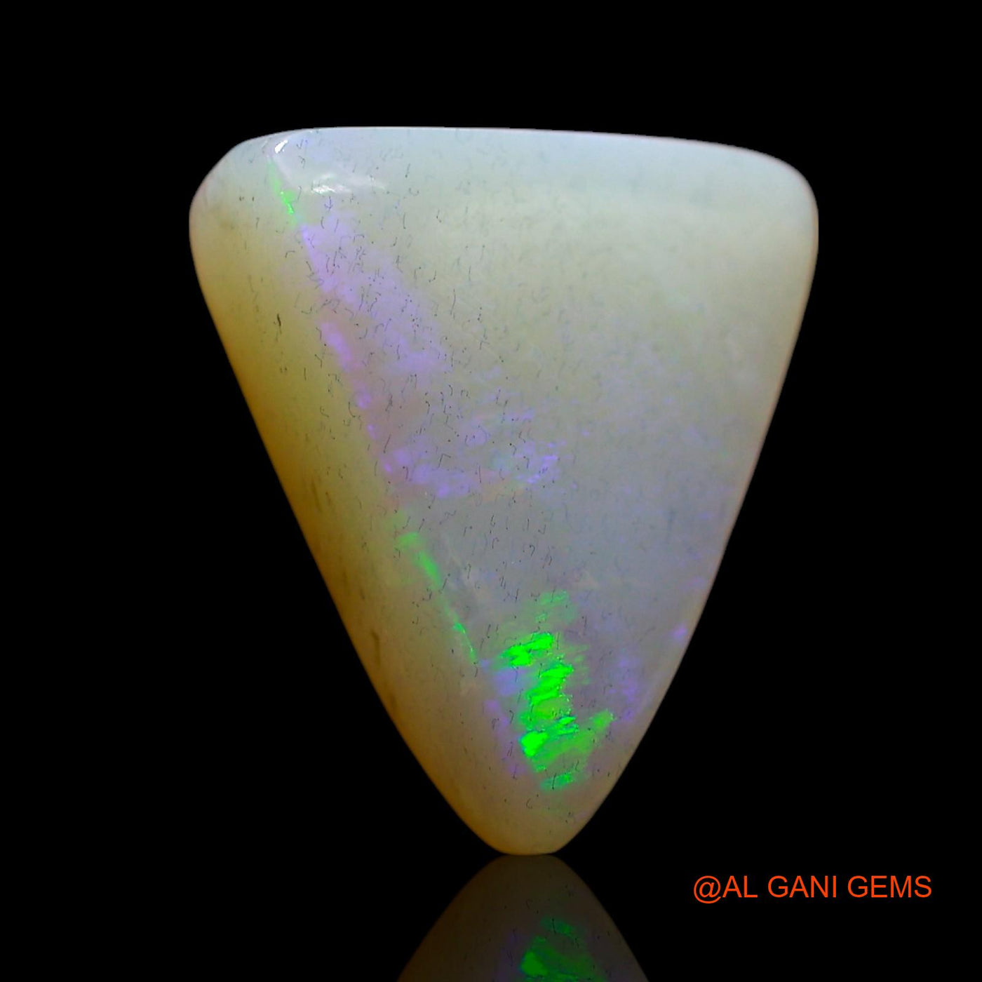 Natural Fire Opal Gemstone 5.00 Cts Loose Trillion Cabochon From Australia 13x11x5 mm AF-662