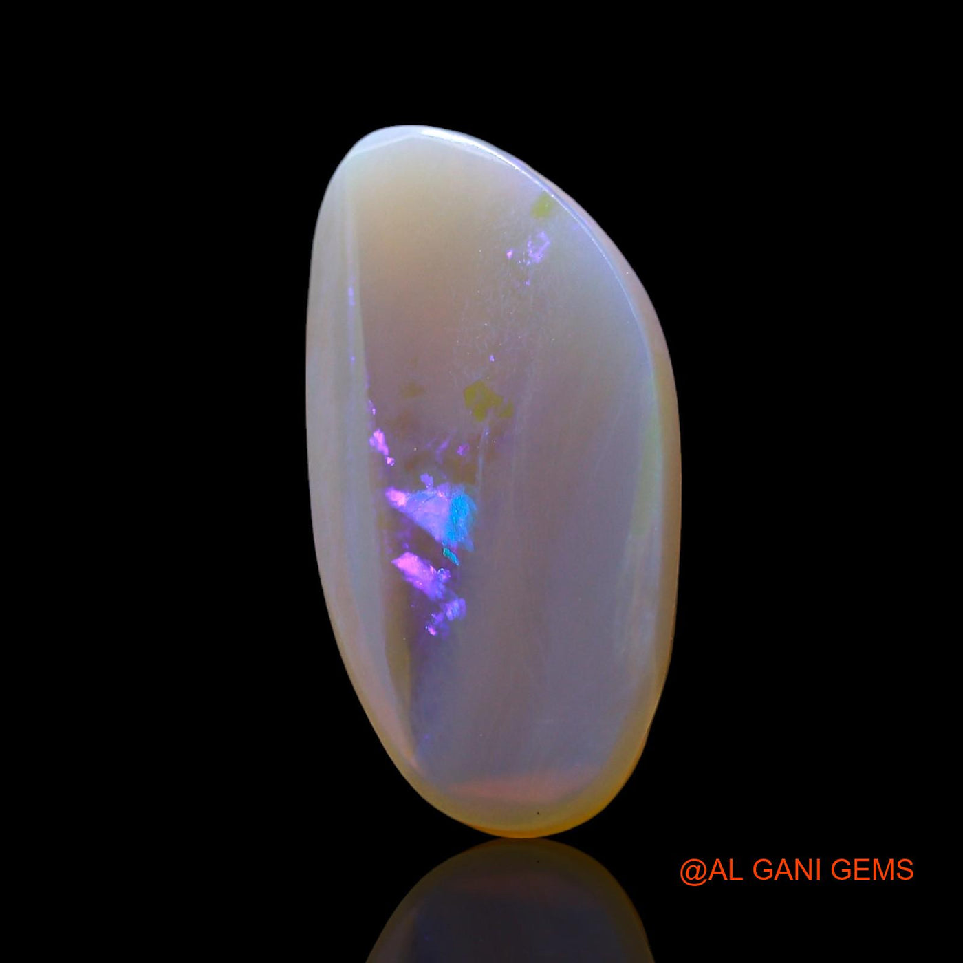 3.00 Cts Unheated Australian Fire Opal Loose Gemstone Fancy Cabochon Natural 16x8x3 mm AF-664