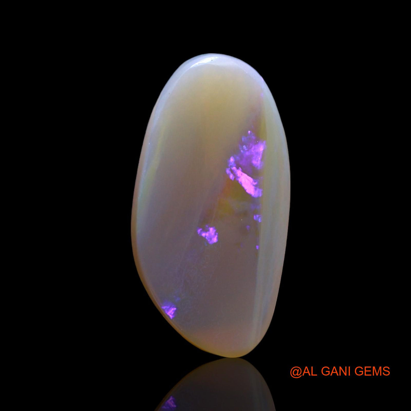 3.00 Cts Unheated Australian Fire Opal Loose Gemstone Fancy Cabochon Natural 16x8x3 mm AF-664