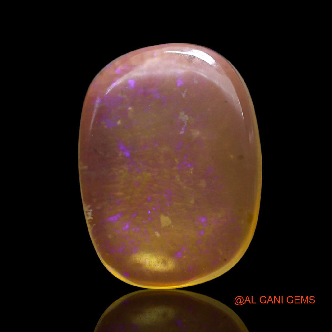 4.00 Cts Natural Australian Fire Opal Loose Gemstone Oval Cabochon 15x11x3 mm AF-666