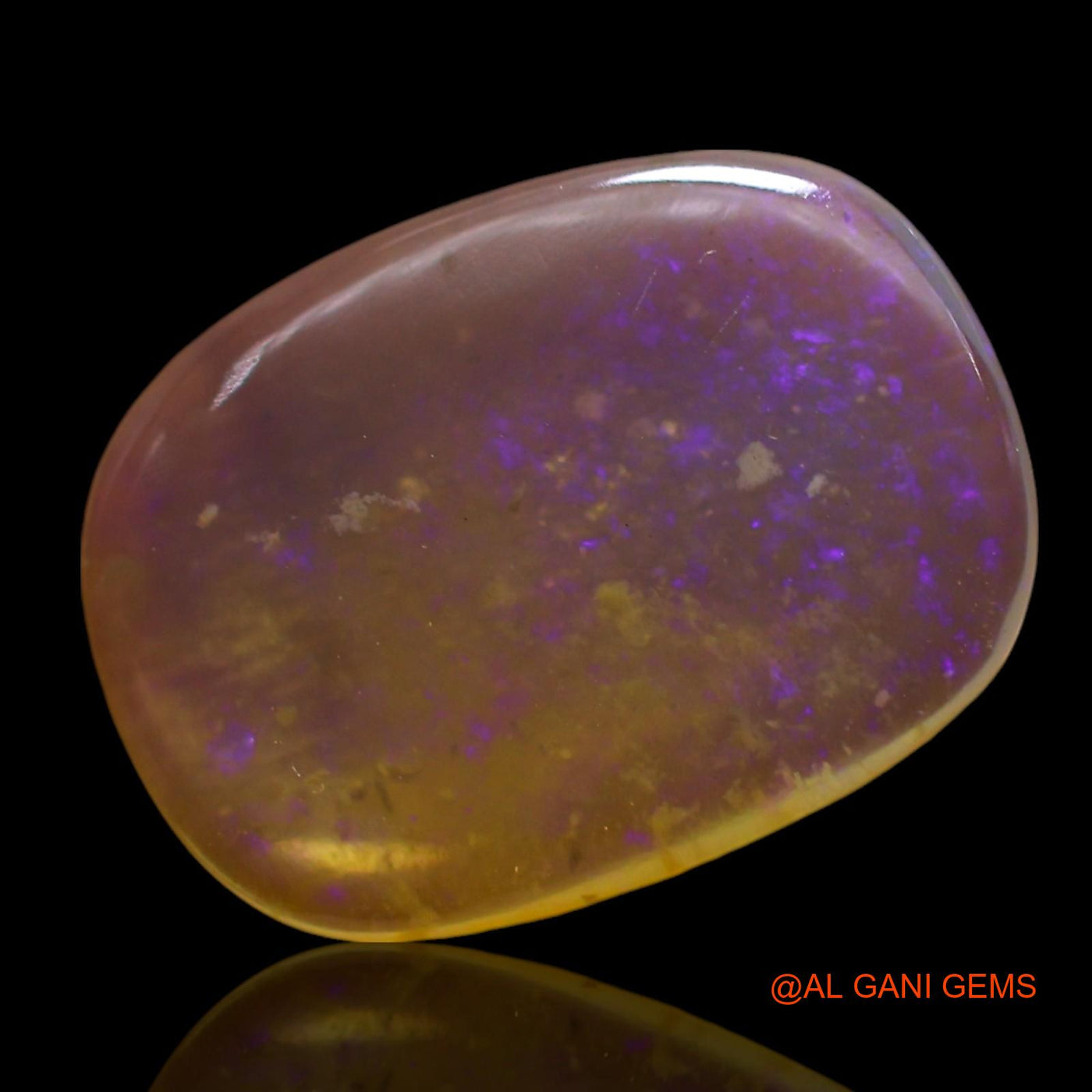 4.00 Cts Natural Australian Fire Opal Loose Gemstone Oval Cabochon 15x11x3 mm AF-666