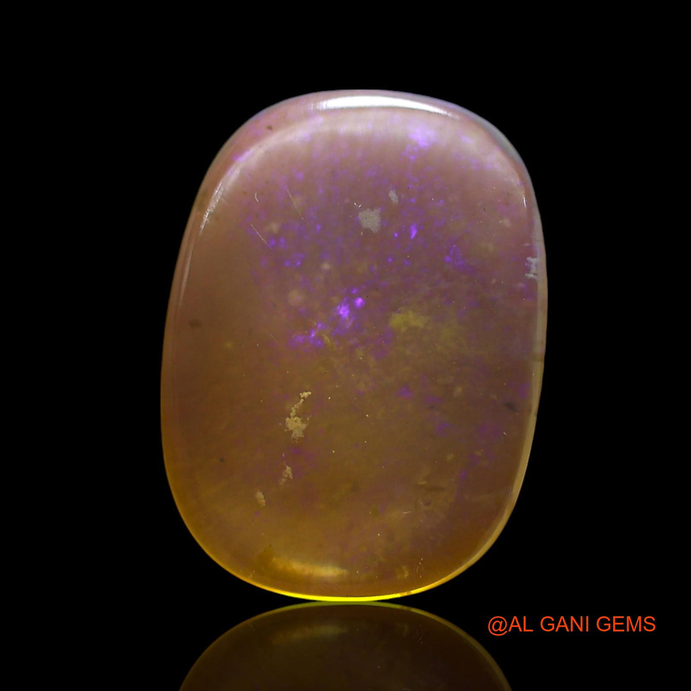4.00 Cts Natural Australian Fire Opal Loose Gemstone Oval Cabochon 15x11x3 mm AF-666