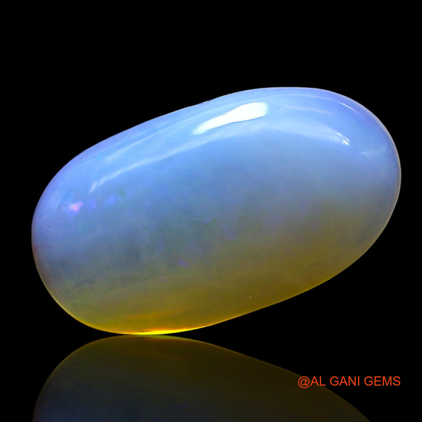 Natural Fire Opal Gemstone 4.00 Cts Loose Oval Cabochon From Australia 16x9x4 mm AF-669