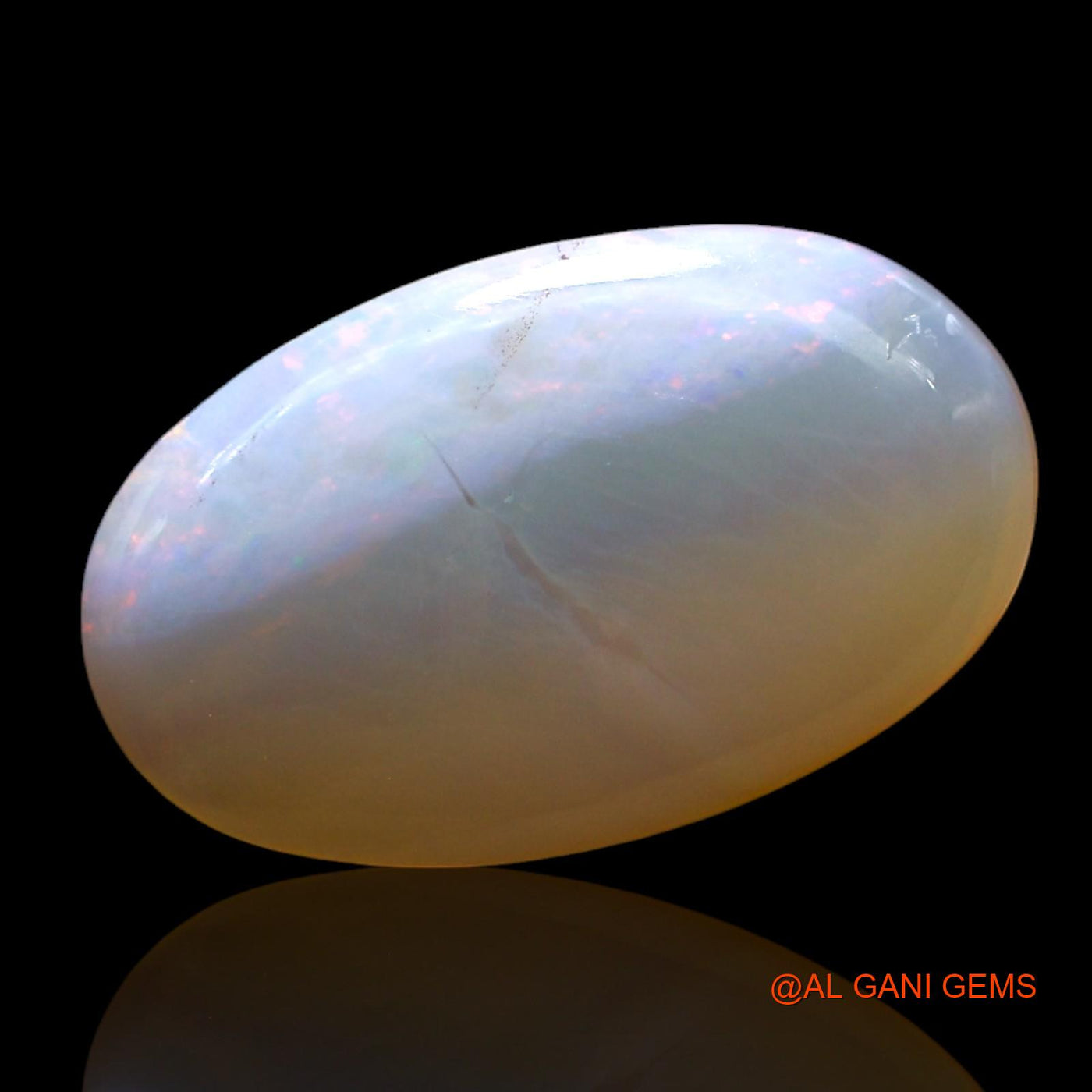 Natural Untreated Fire Opal Loose Gemstone Oval Cabochon From Australia 3.00 Cts 15x9x4 mm AF-671