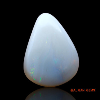 Natural Untreated Fire Opal Loose Gemstone Pear Cabochon From Australia 3.00 Cts 15x11x3 mm AF-675