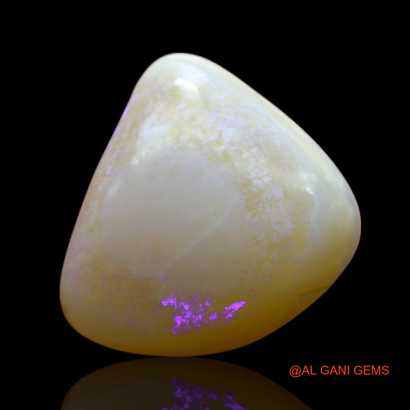 3.00 Cts Natural Australian Fire Opal Loose Gemstone Fancy Cabochon 13x12x3 mm AF-676
