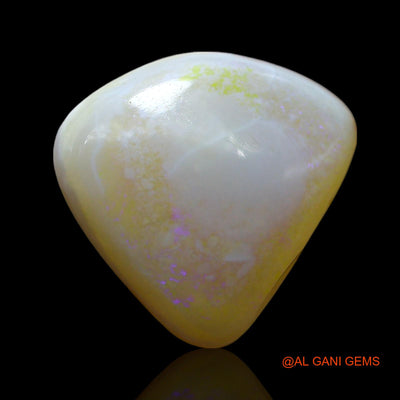 3.00 Cts Natural Australian Fire Opal Loose Gemstone Fancy Cabochon 13x12x3 mm AF-676