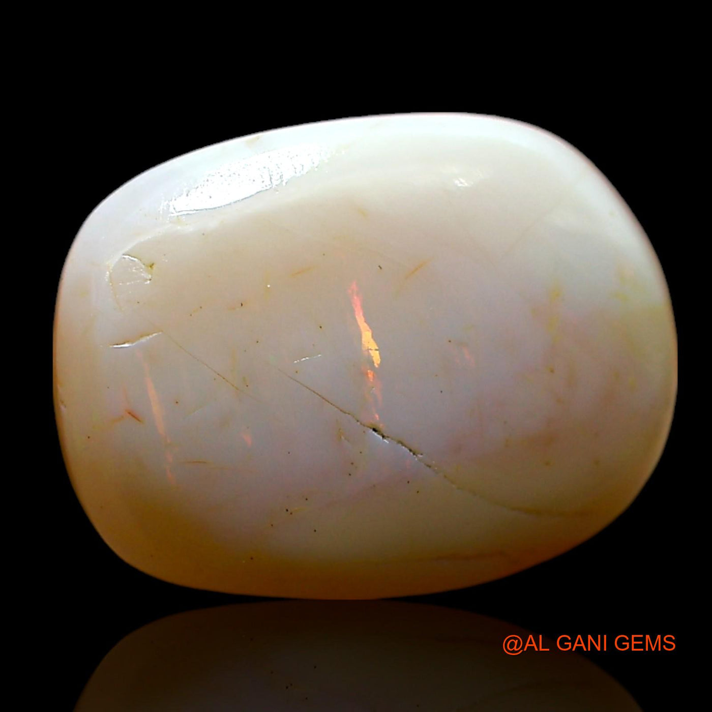 5.00 Cts Natural Australian Fire Opal Loose Gemstone Oval Cabochon 13x10x5 mm AF-677
