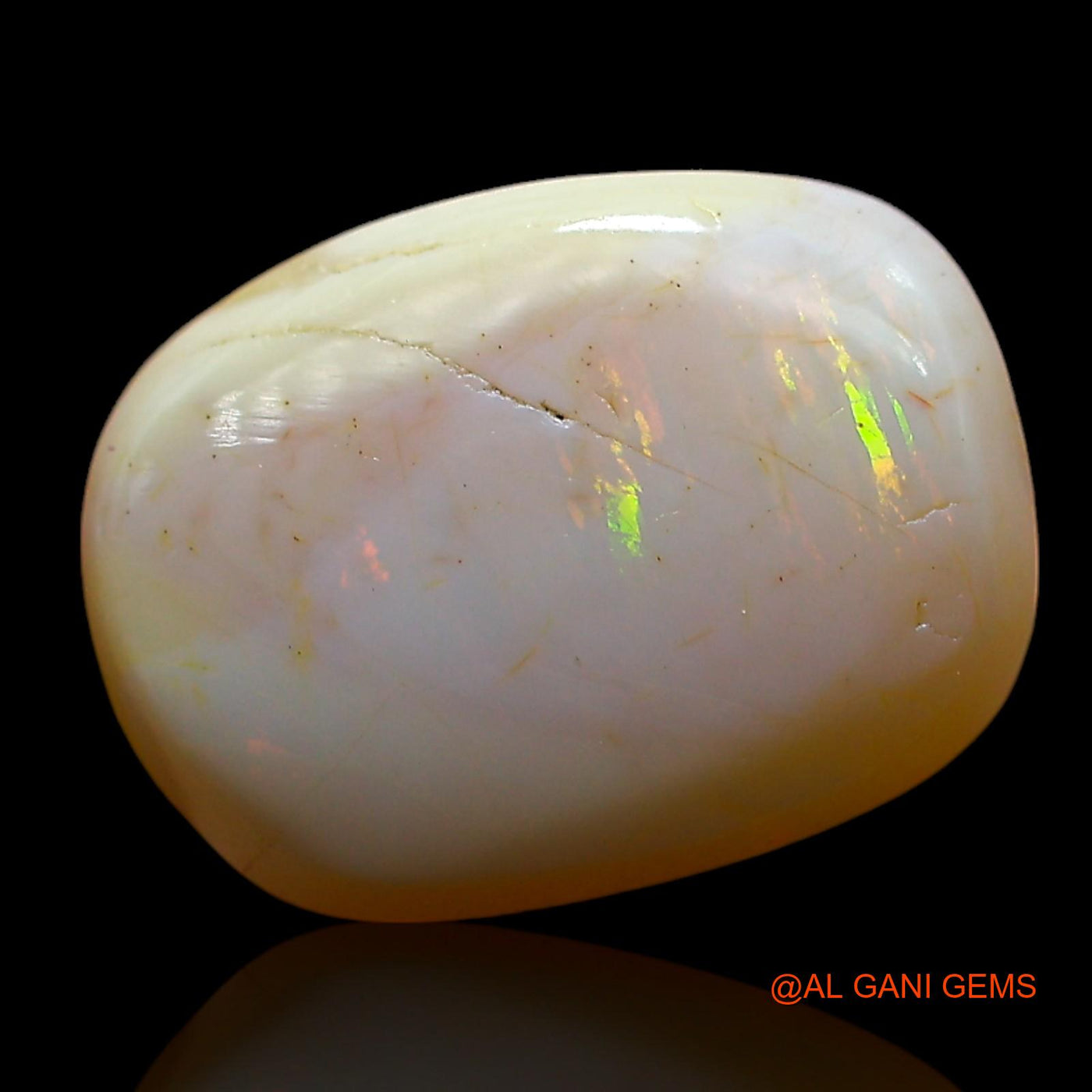 5.00 Cts Natural Australian Fire Opal Loose Gemstone Oval Cabochon 13x10x5 mm AF-677