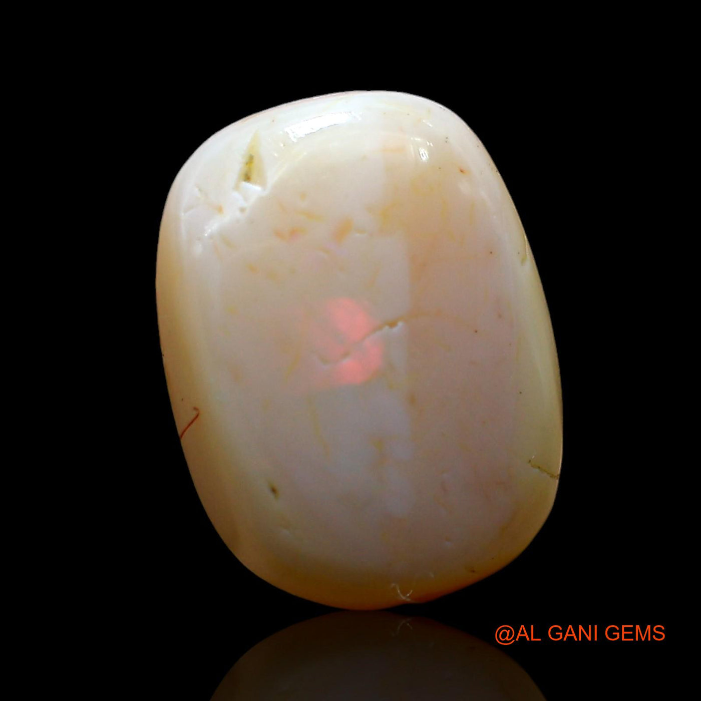 5.00 Cts Natural Australian Fire Opal Loose Gemstone Oval Cabochon 13x10x5 mm AF-677