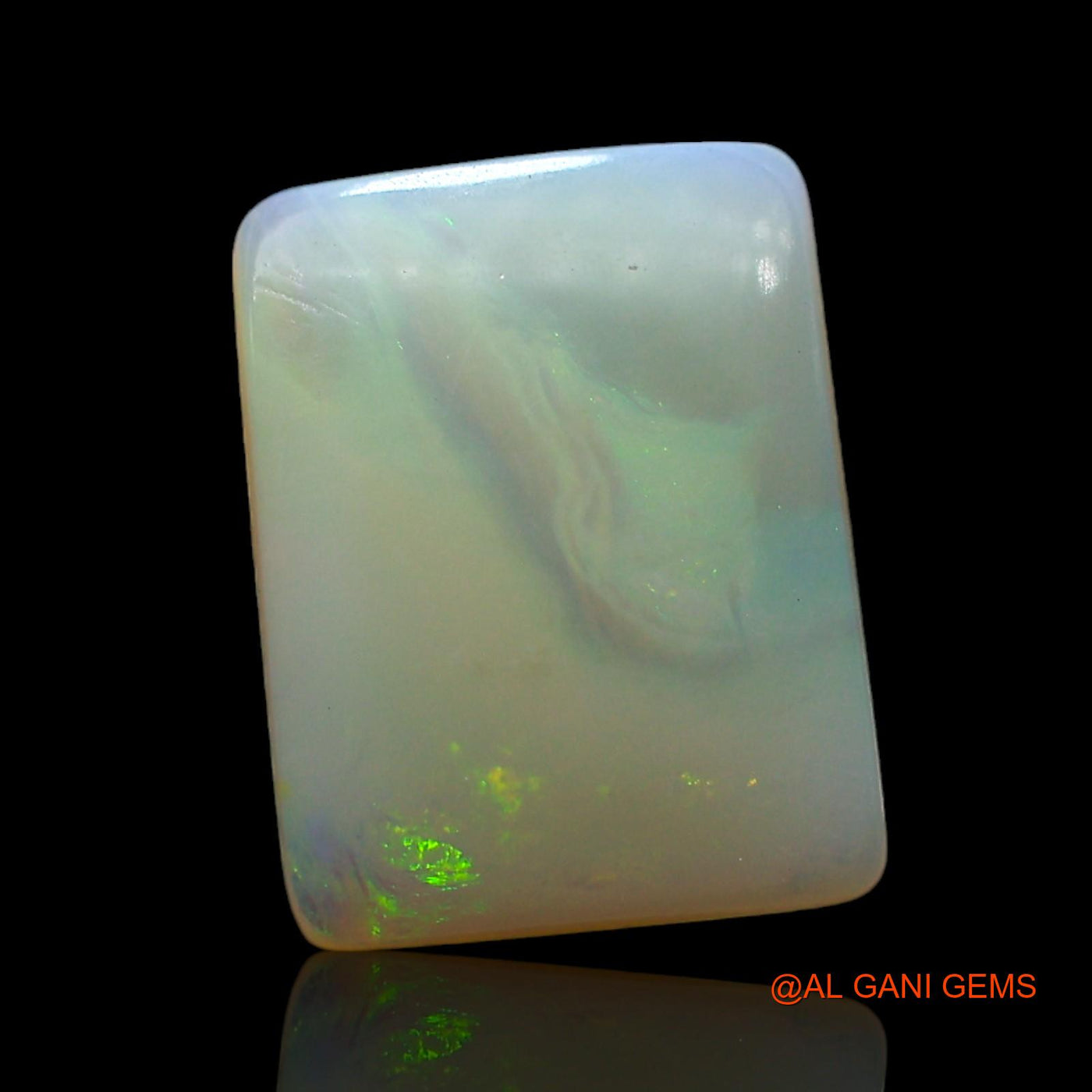 3.00 Cts Natural Australian Fire Opal Square Cabochon Loose Gemstone For Jewelry 12x9x3 mm AF-680