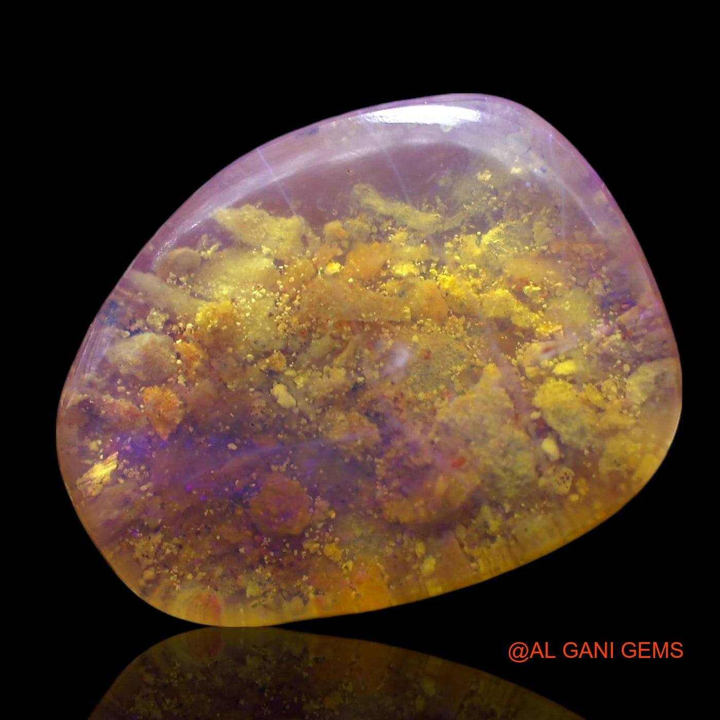 Natural Fire Opal Gemstone 3.00 Cts Loose Fancy Cabochon From Australia 14x11x3 mm AF-682