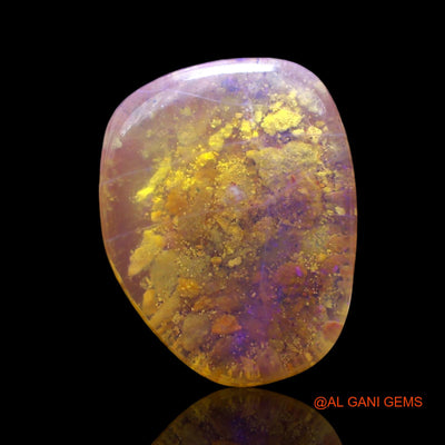 Natural Fire Opal Gemstone 3.00 Cts Loose Fancy Cabochon From Australia 14x11x3 mm AF-682