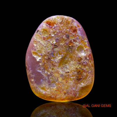 Natural Fire Opal Gemstone 3.00 Cts Loose Fancy Cabochon From Australia 14x11x3 mm AF-682
