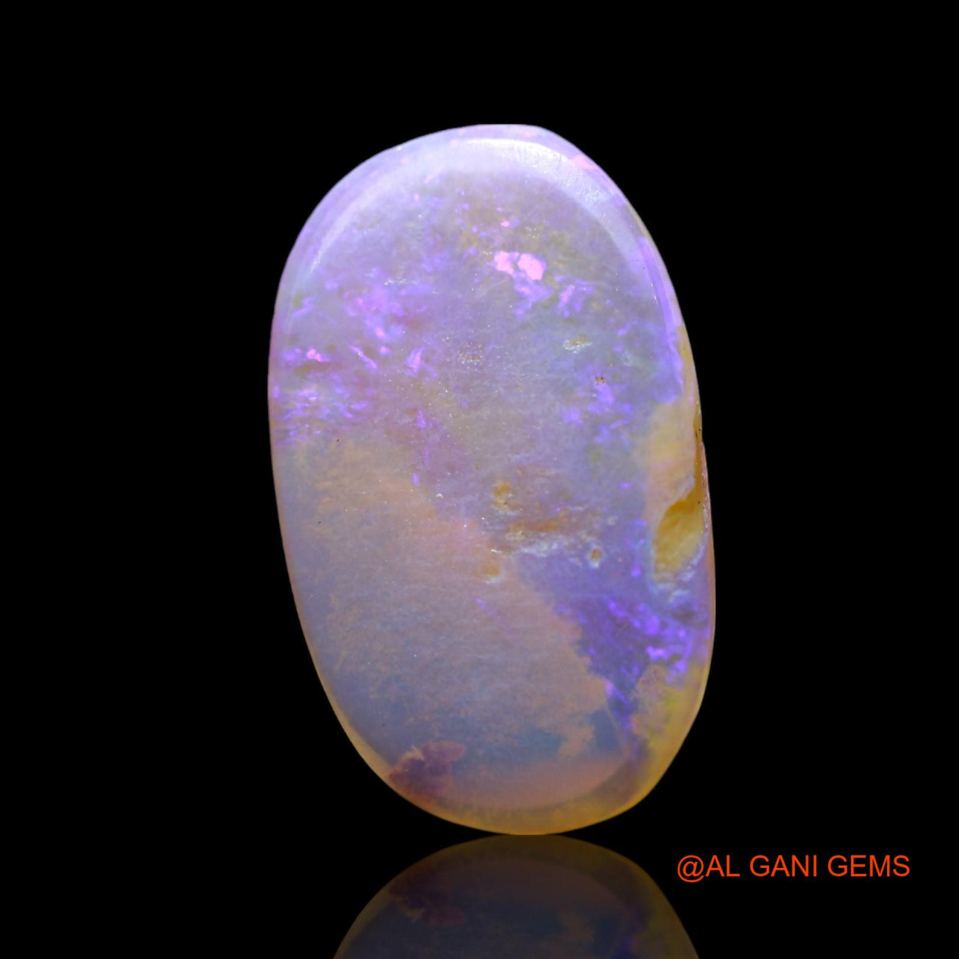 2.00 Cts Natural Australian Fire Opal Loose Gemstone Oval Cabochon 15x9x2 mm AF-683