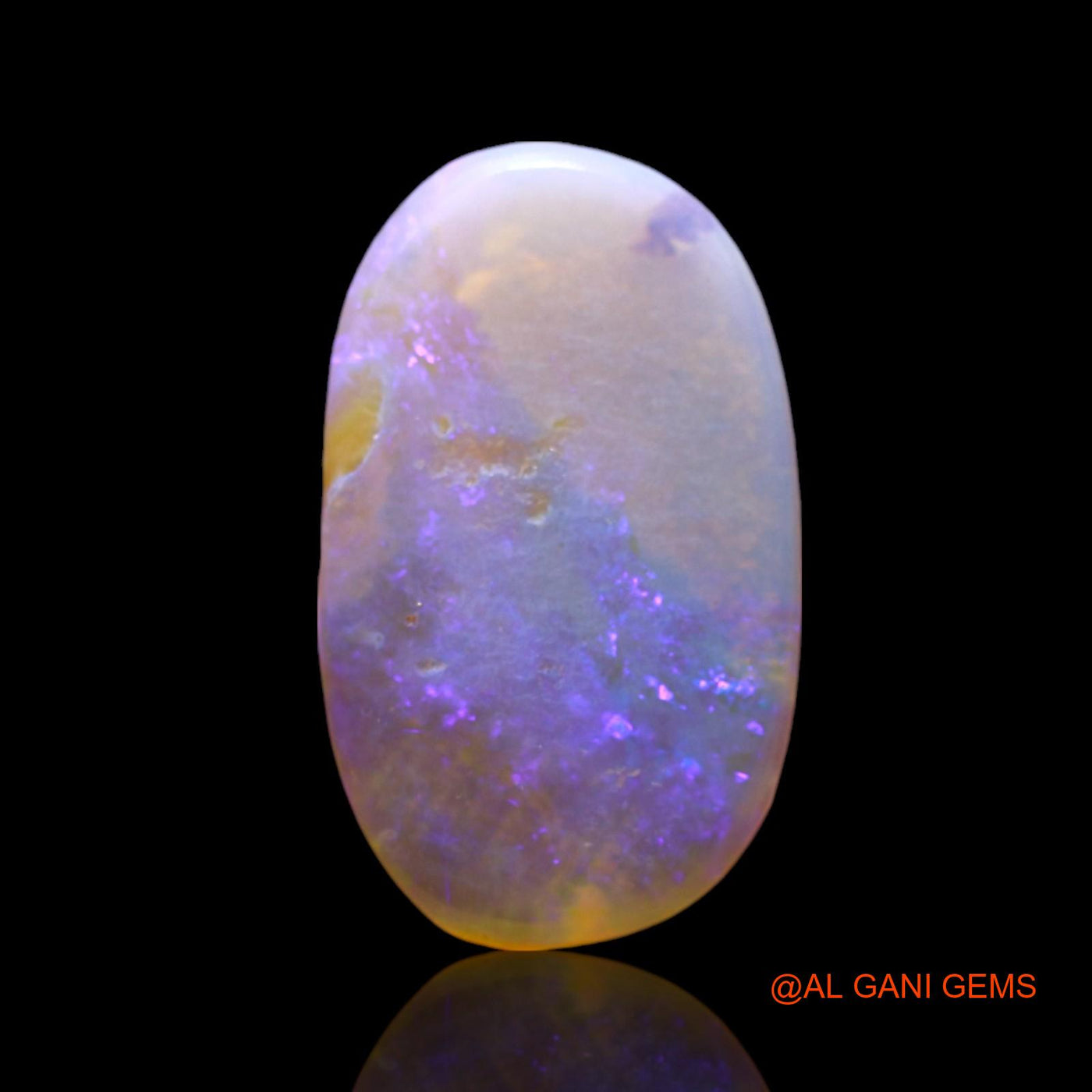 2.00 Cts Natural Australian Fire Opal Loose Gemstone Oval Cabochon 15x9x2 mm AF-683