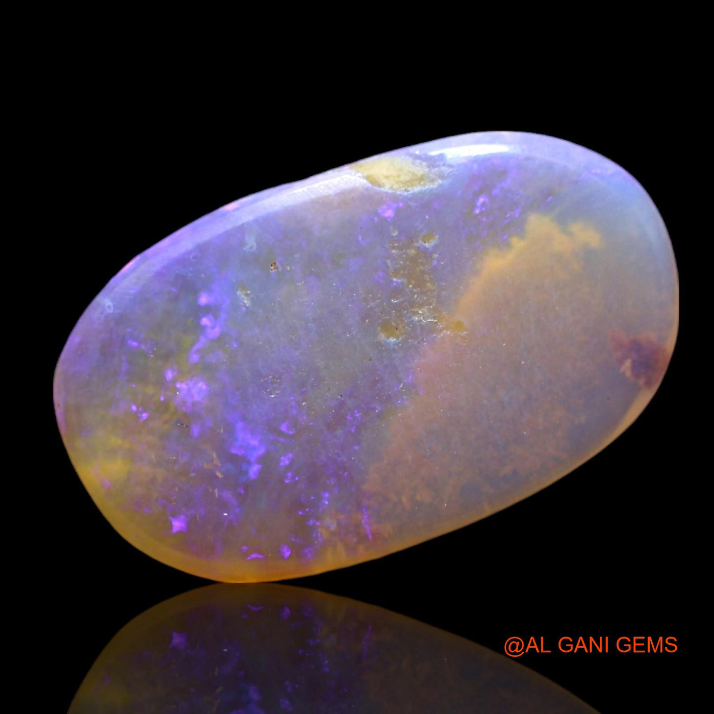 2.00 Cts Natural Australian Fire Opal Loose Gemstone Oval Cabochon 15x9x2 mm AF-683