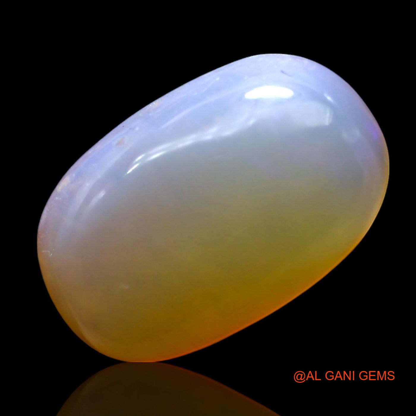 Natural Fire Opal Gemstone 5.00 Cts Loose Oval Cabochon From Australia 14x9x5 mm AF-685