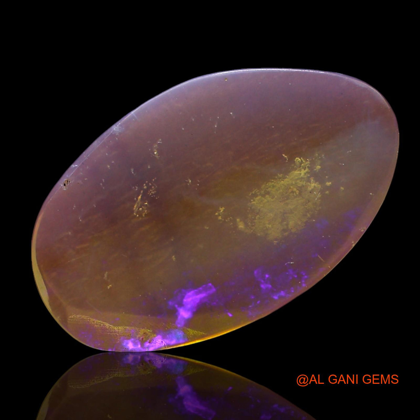 Natural Untreated Fire Opal Loose Gemstone Oval Cabochon From Australia 2.00 Cts 16x10x1 mm AF-688