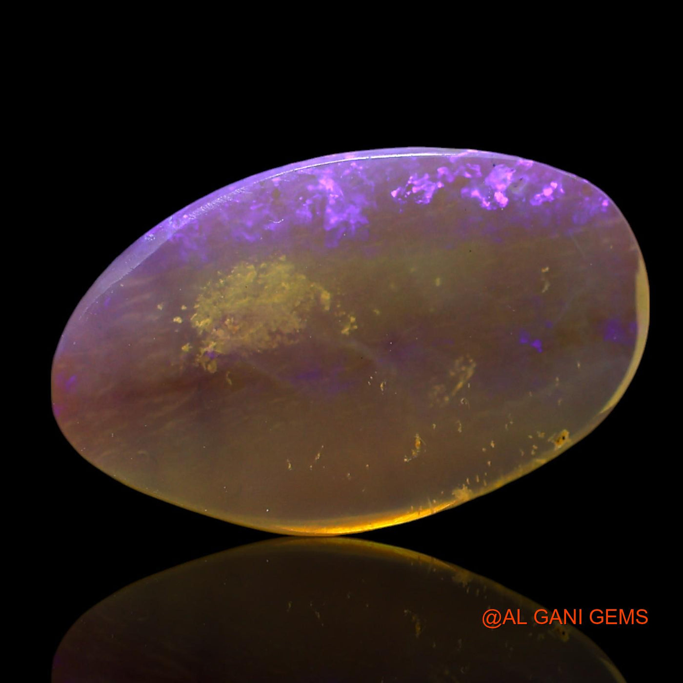 Natural Untreated Fire Opal Loose Gemstone Oval Cabochon From Australia 2.00 Cts 16x10x1 mm AF-688