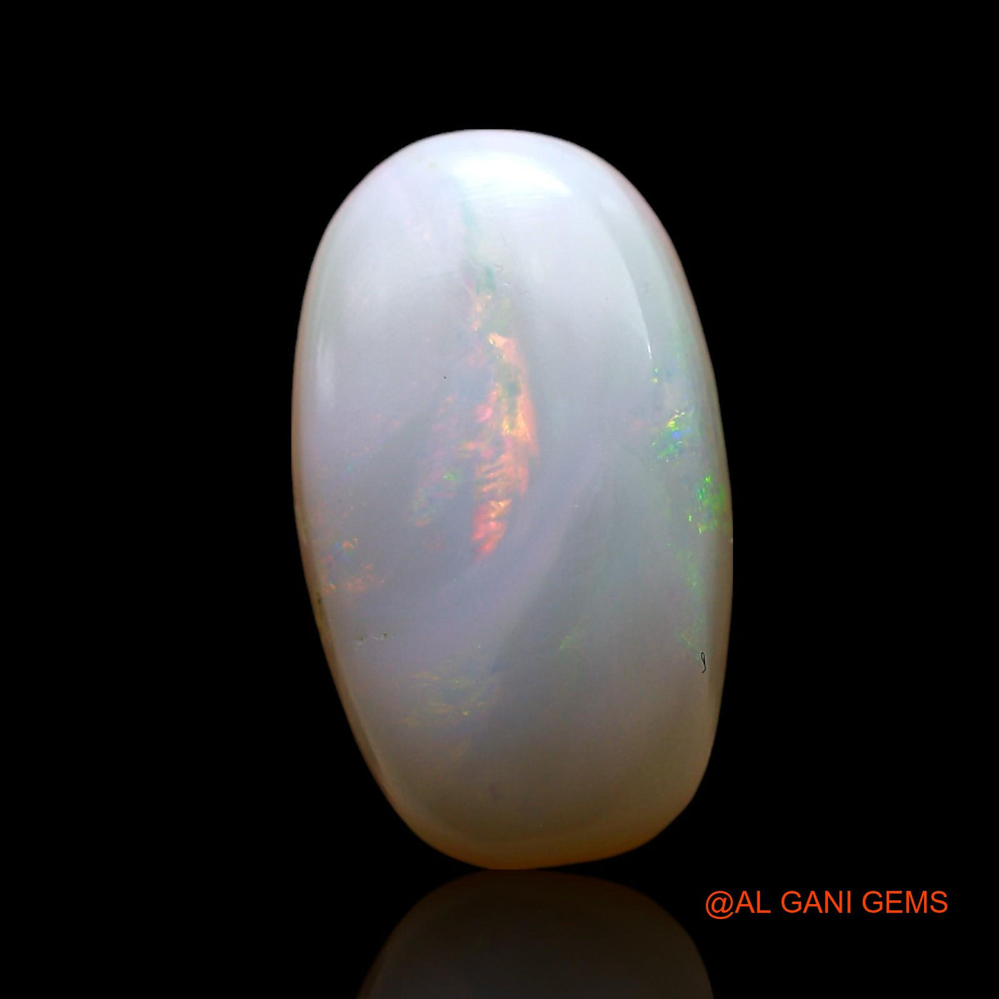 4.00 Cts Natural Australian Fire Opal Oval Cabochon Loose Gemstone For Jewelry 14x8x5 mm AF-690