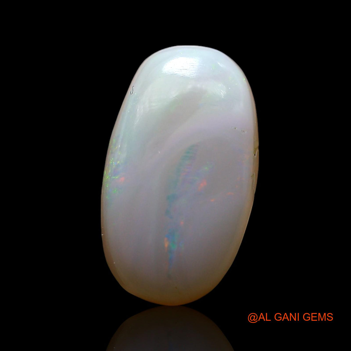 4.00 Cts Natural Australian Fire Opal Oval Cabochon Loose Gemstone For Jewelry 14x8x5 mm AF-690