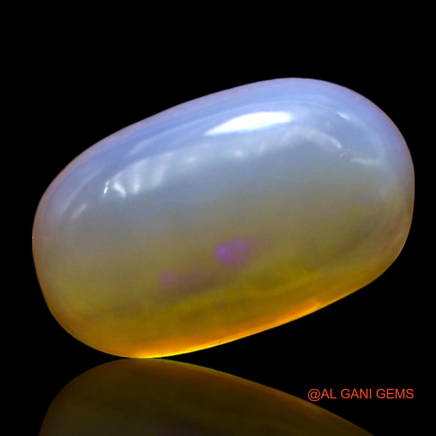 4.00 Cts Natural Australian Fire Opal Loose Gemstone Oval Cabochon 14x9x5 mm AF-691