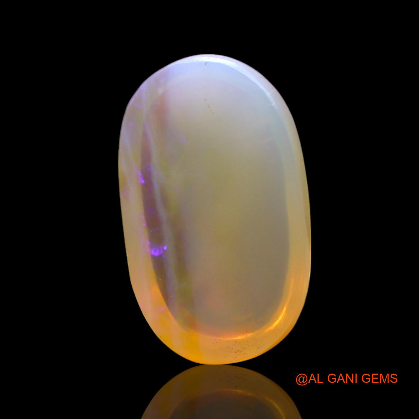 4.00 Cts Natural Australian Fire Opal Loose Gemstone Oval Cabochon 14x9x5 mm AF-691