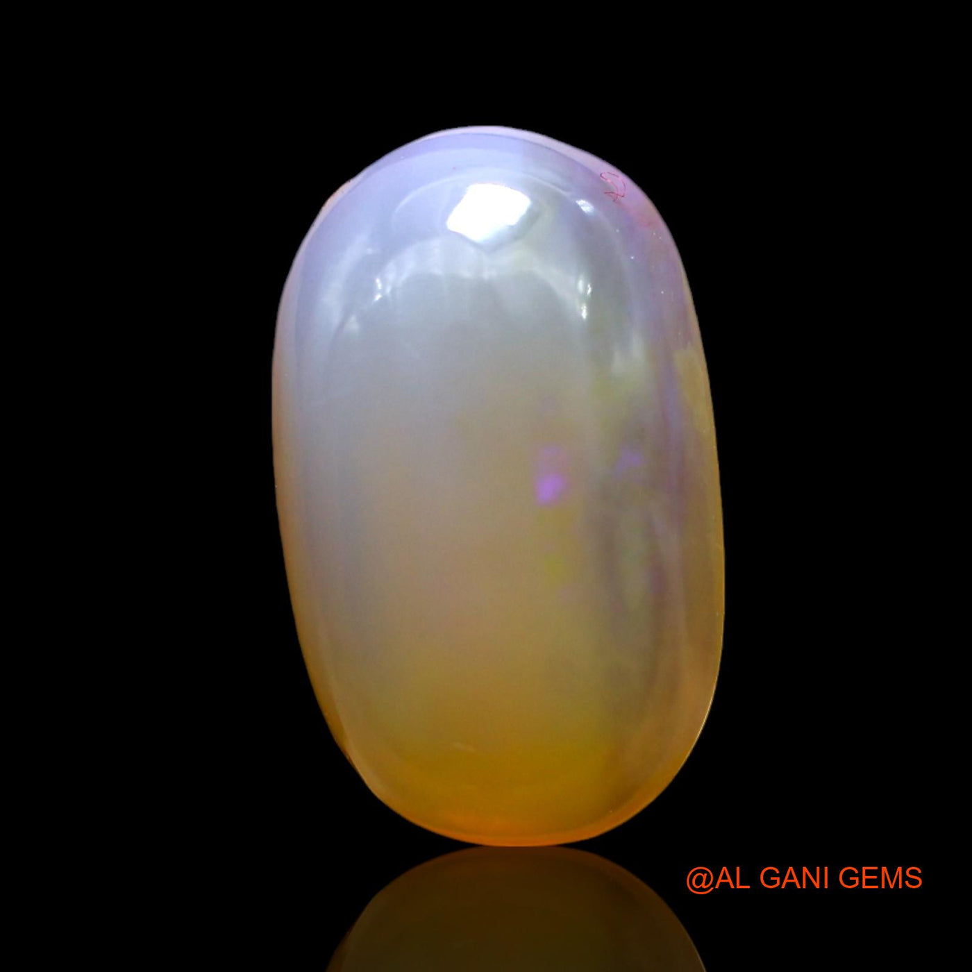 4.00 Cts Natural Australian Fire Opal Loose Gemstone Oval Cabochon 14x9x5 mm AF-691