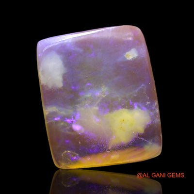Natural Fire Opal Gemstone 2.00 Cts Loose Square Cabochon From Australia 12x10x2 mm AF-692