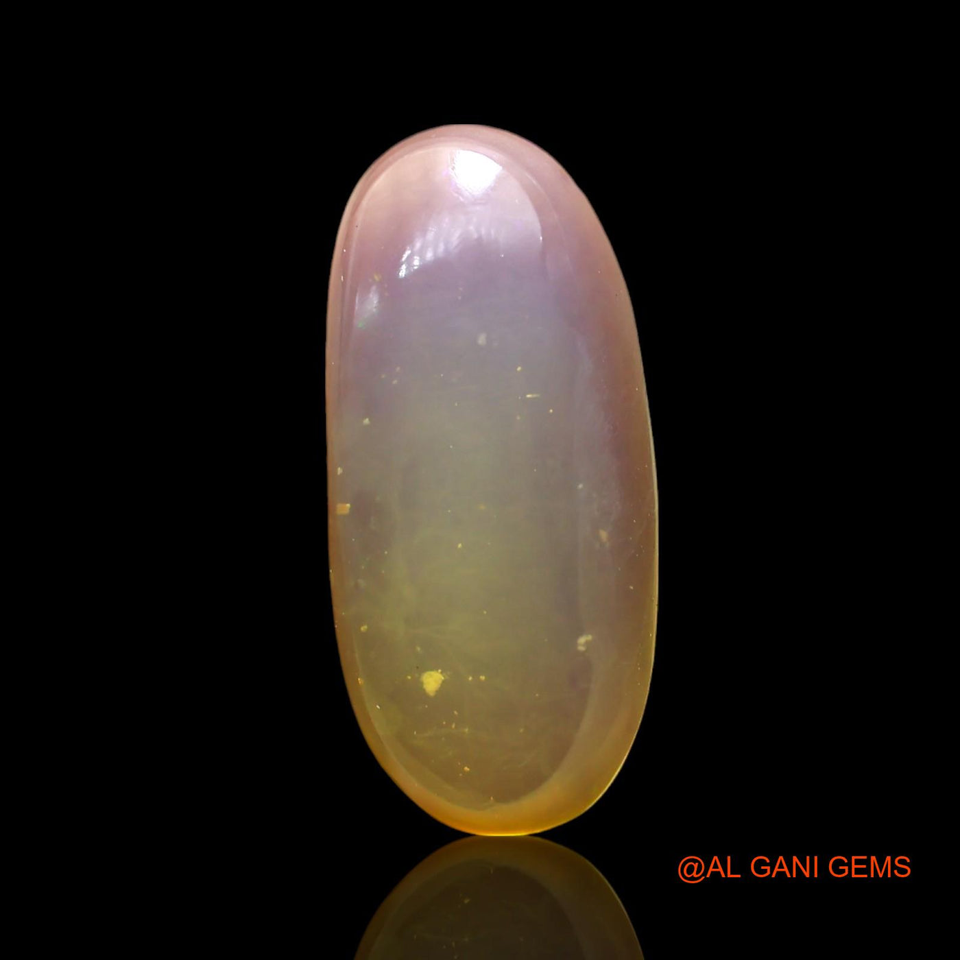 3.00 Cts Unheated Australian Fire Opal Loose Gemstone Oval Cabochon Natural 16x7x4 mm AF-694