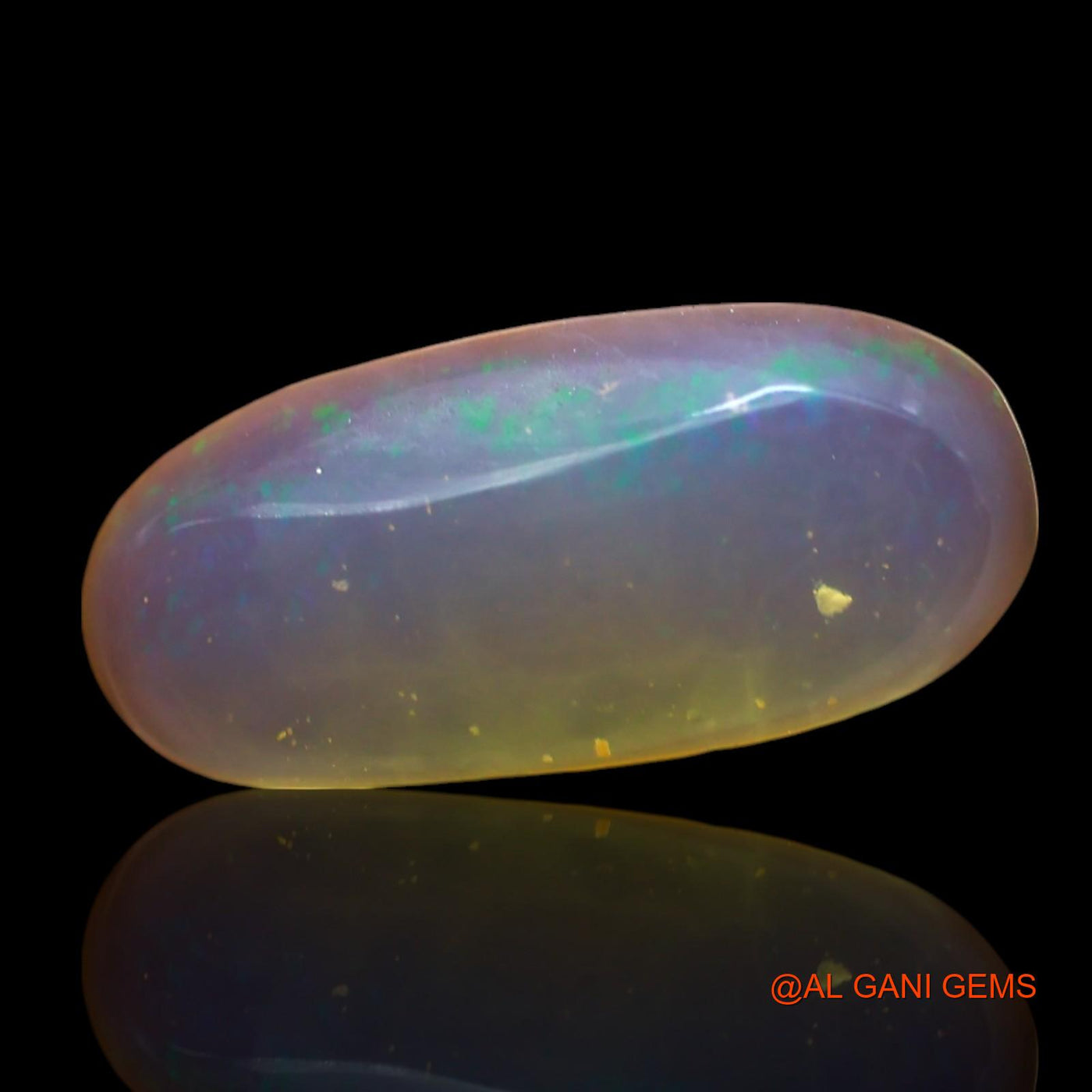 3.00 Cts Unheated Australian Fire Opal Loose Gemstone Oval Cabochon Natural 16x7x4 mm AF-694