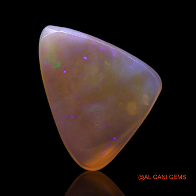 Natural Untreated Fire Opal Loose Gemstone Trillion Cabochon From Australia 2.00 Cts 14x11x2 mm AF-695