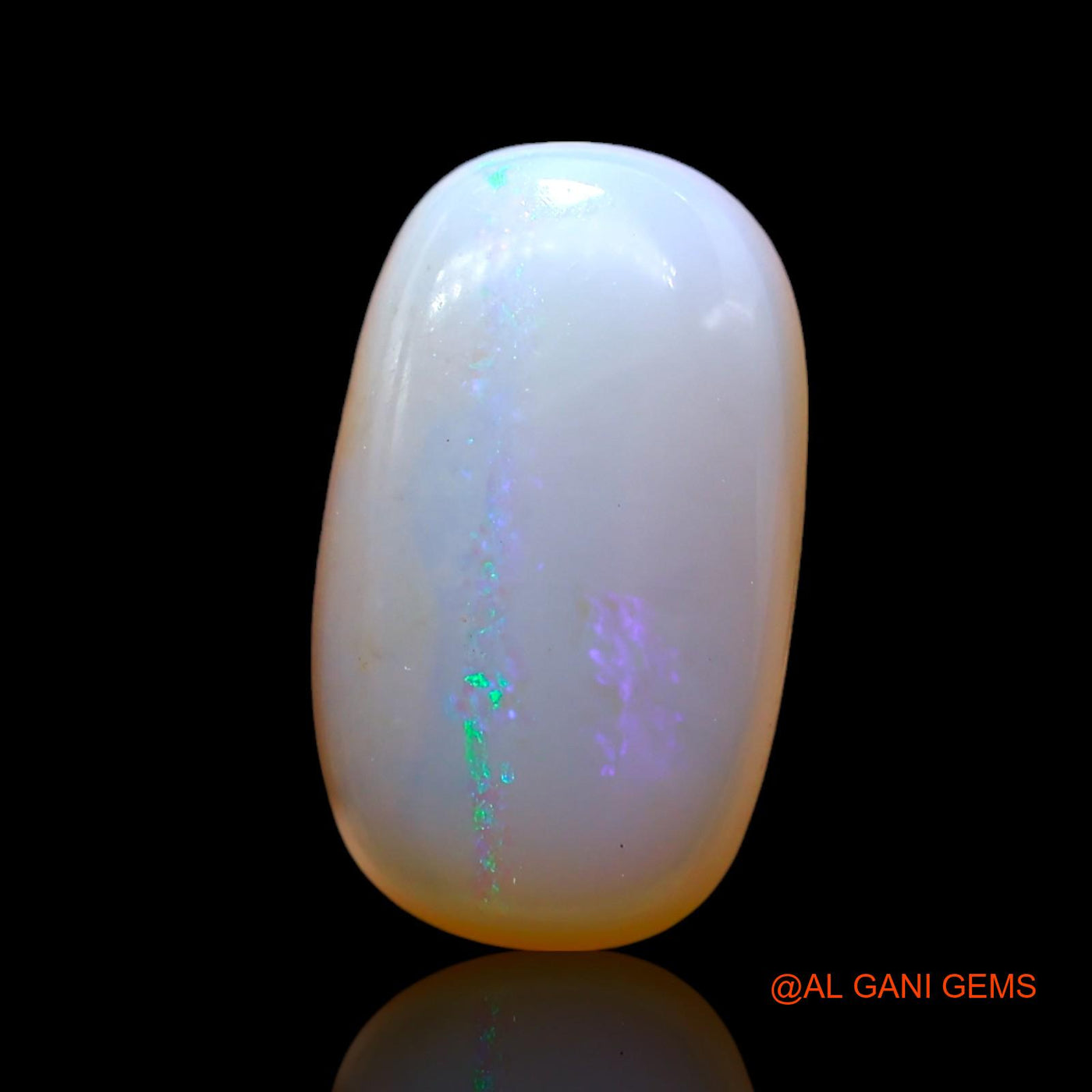 4.00 Cts Natural Australian Fire Opal Loose Gemstone Oval Cabochon 15x8x5 mm AF-696