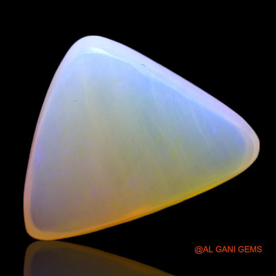3.00 Cts Unheated Australian Fire Opal Loose Gemstone Trillion Cabochon Natural 14x10x4 mm AF-697